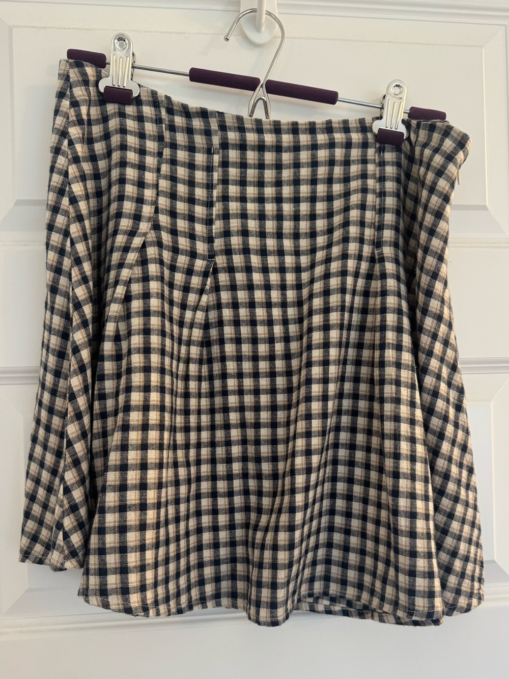 Pleated mini skirt